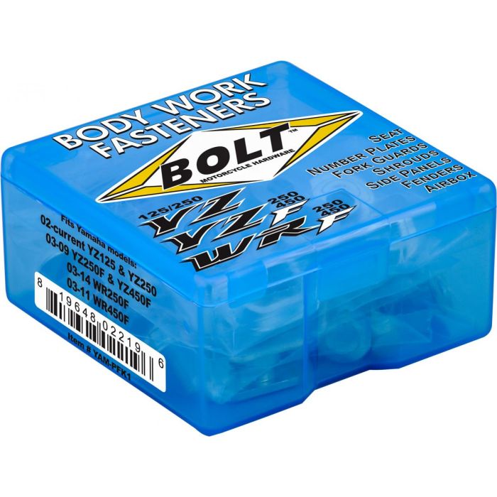 PLASTIC BOLT KIT YZF/WRF, BOLT HARDWARE YAM-PFK1, YAM-0211120 YAM-0306024 YAM-0610024