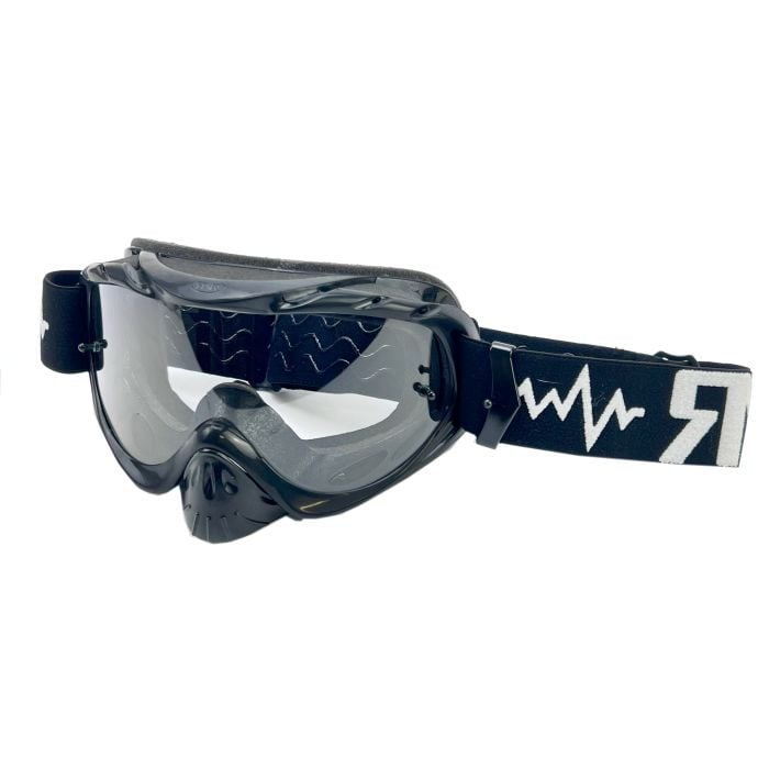 RNR HYBRID BLACK TEAR OFF, BLACK GOGGLE, GH23TO, TEAR OFF