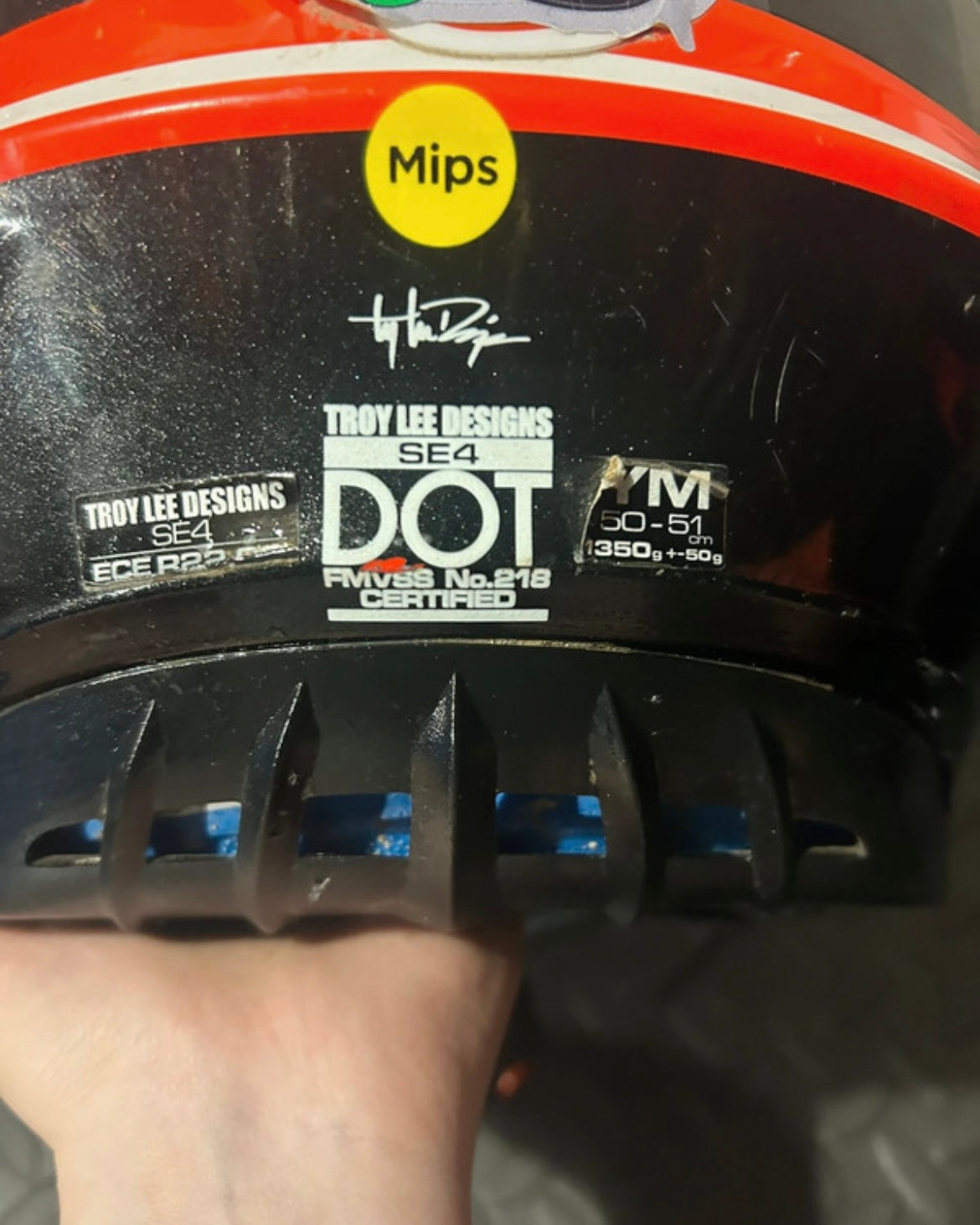 Troy Lee helmet YM
