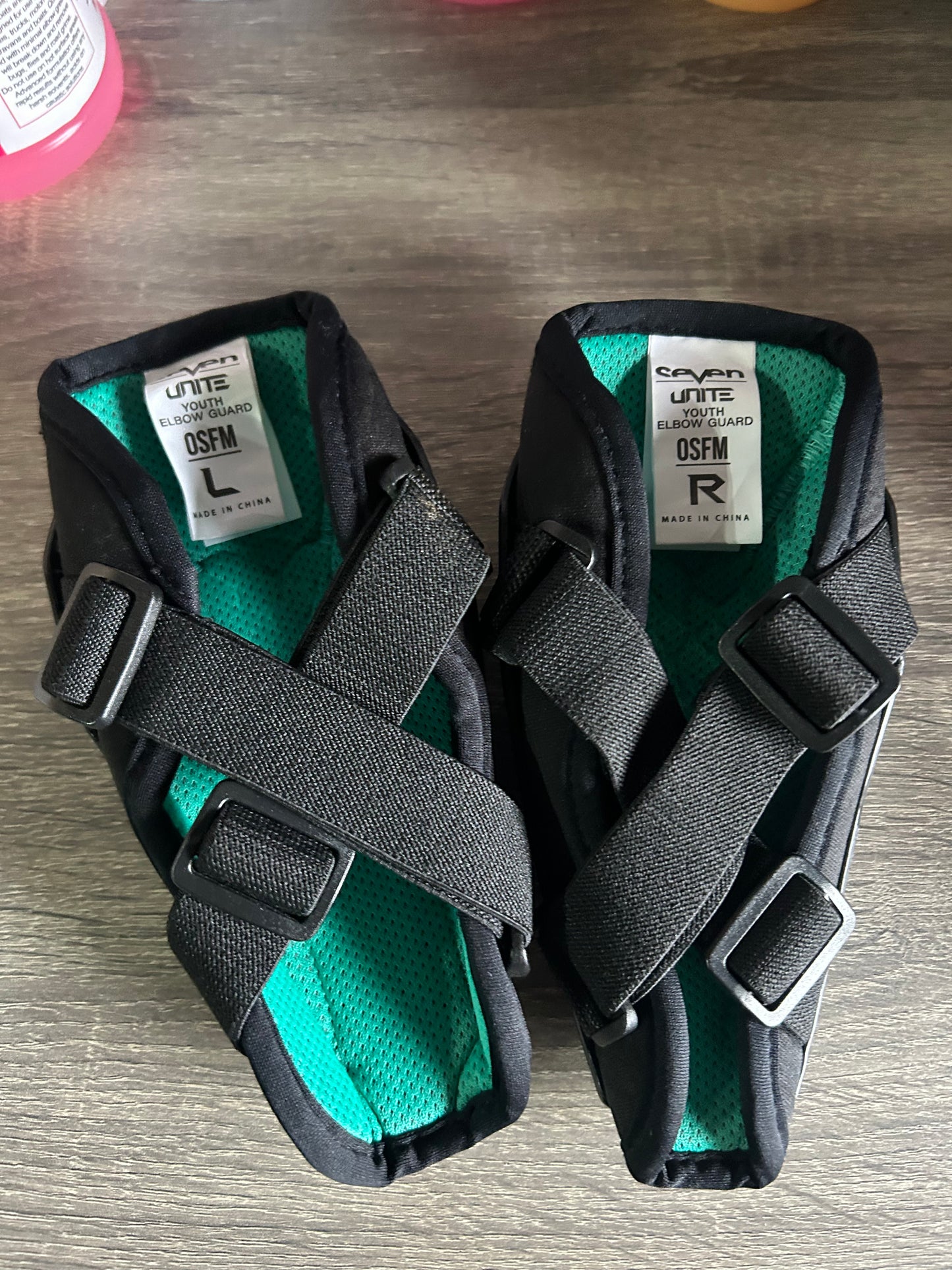 Seven P1 youth elbow guards youth