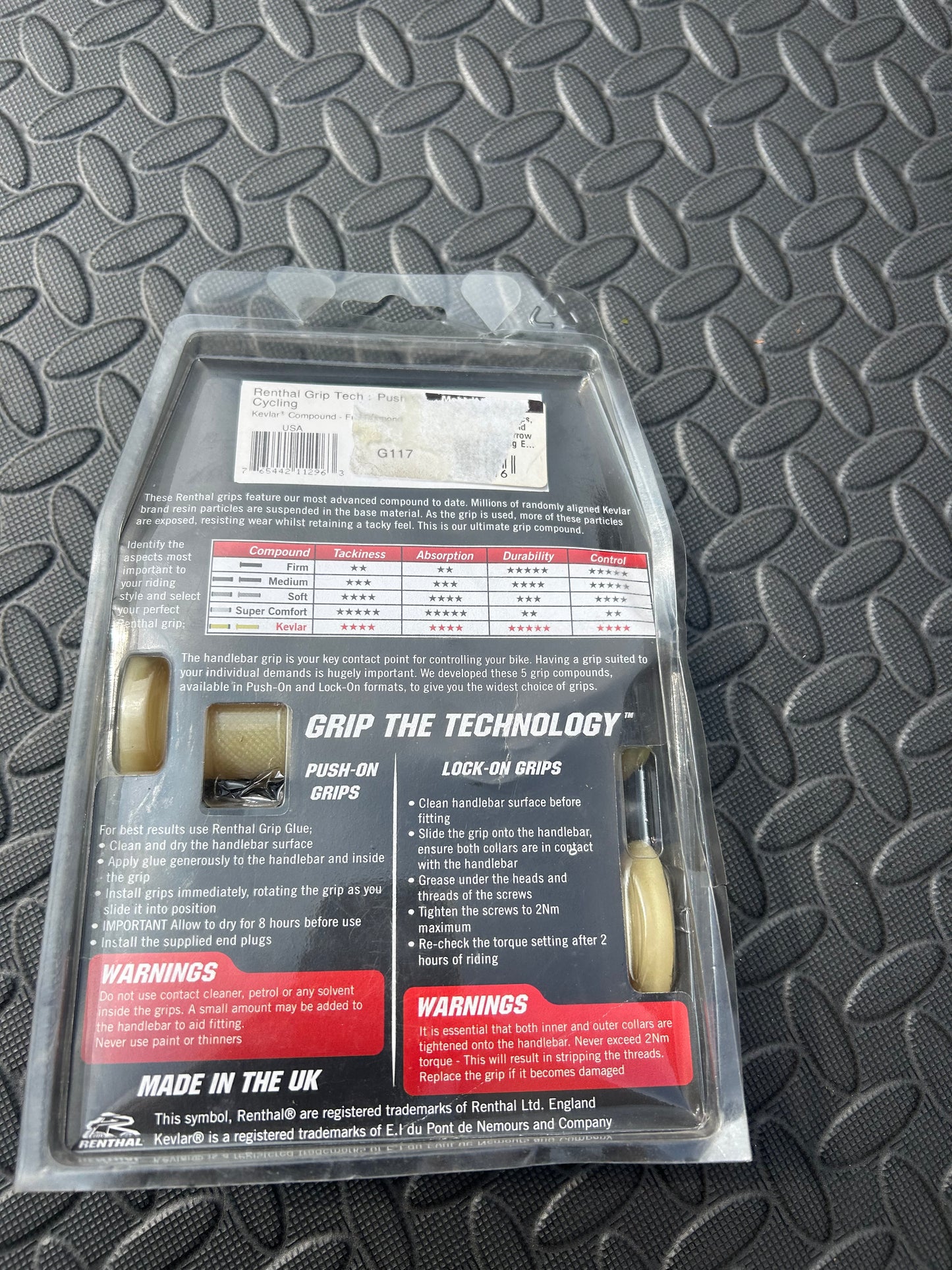 Renthal Kevlar grips new