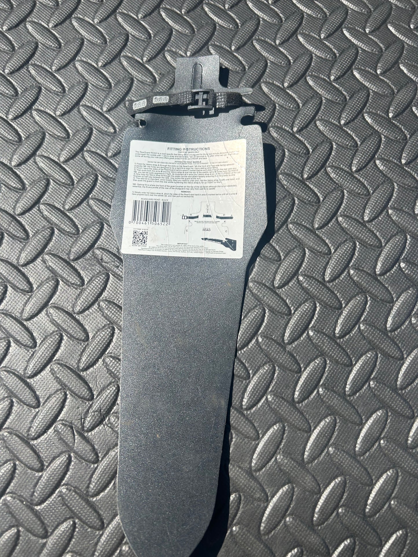 Rear guard mudguard