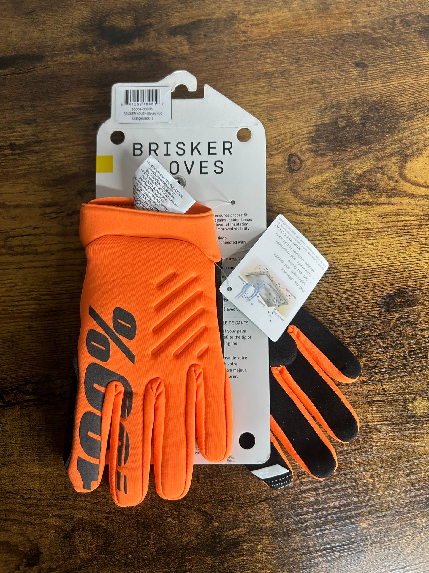 100% brisker gloves Yl