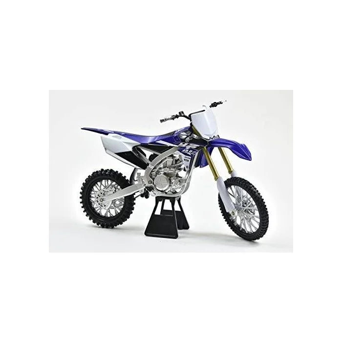 MODEL DIE CAST YAMAHA YZ450F 2017, BLUE AND WHITE, SCALE 1:6, NEWRAY 49643