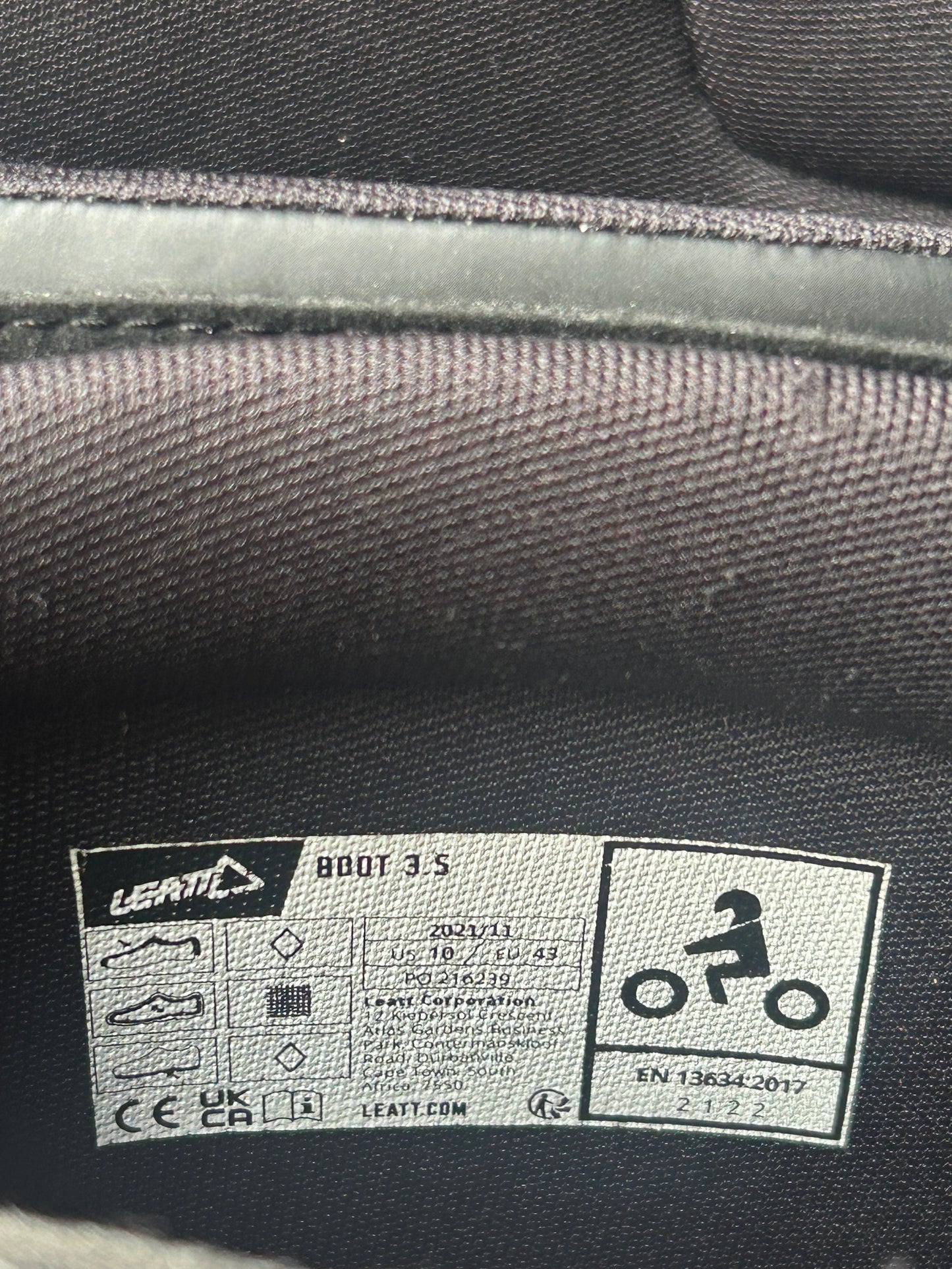 Leatt 3.5 boots uk9