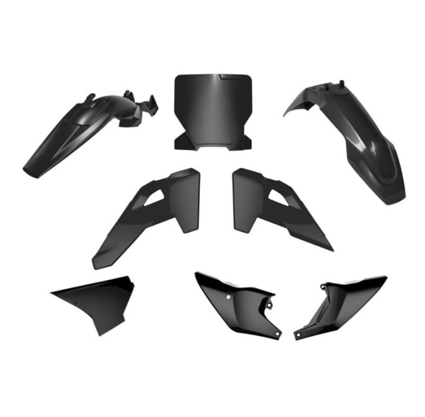 PLASTIC KIT 6PC HUSQVARNA TC 85 2025 R-TECH BLACK