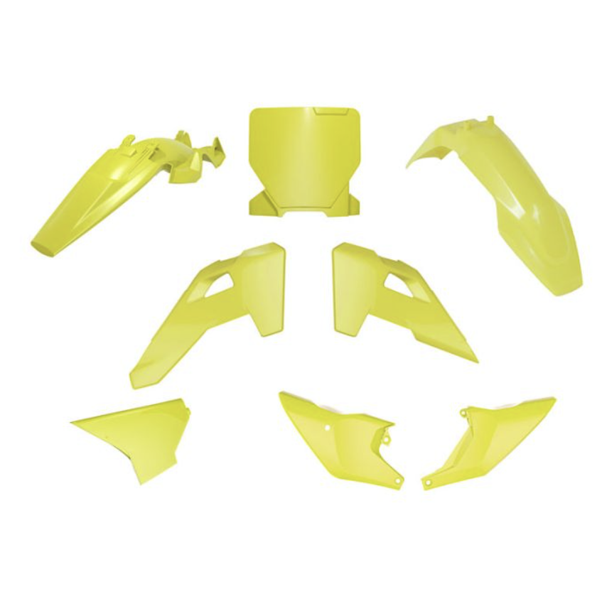 PLASTIC KIT 6PC HUSQVARNA TC 85 2025 R-TECH YELLOW