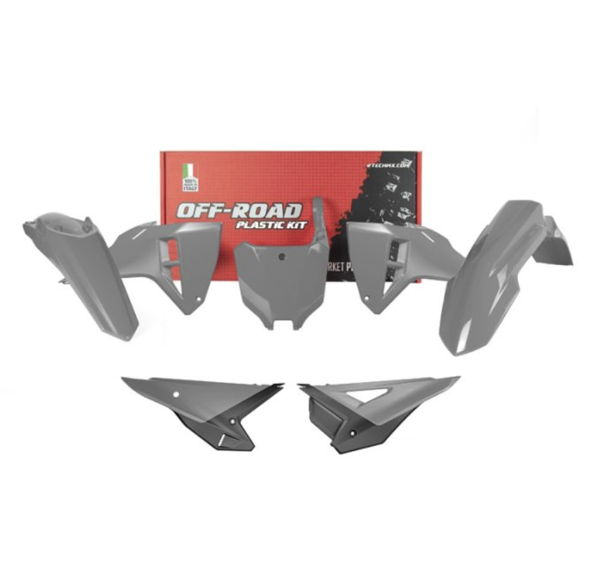 PLASTIC KIT 5PCS HONDA CRF 250/450 2025, R-TECH R-KITCRF-GR0-625 QUANTUM GREY