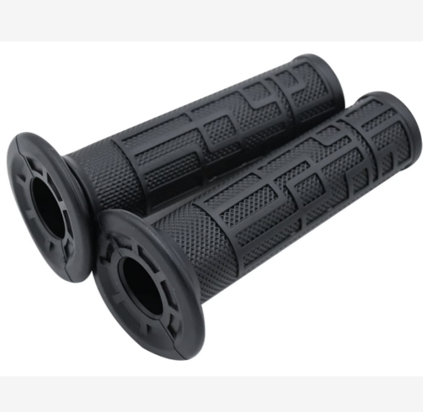 LOCK-ON RUBBER HANDLEBAR GRIPS BLACK SURRON LIGHT BEE S LIGHT BEE X