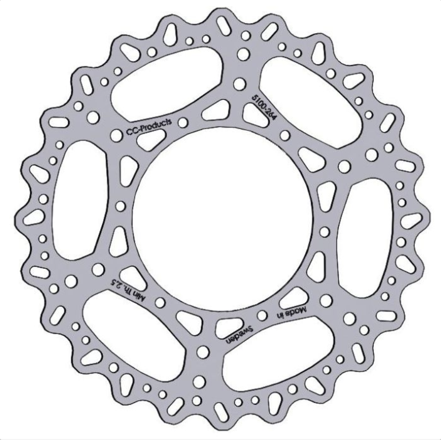 DISC BRAKE FRONT YZF250/450 16, CC PRODUCTS FRONT 270mm,