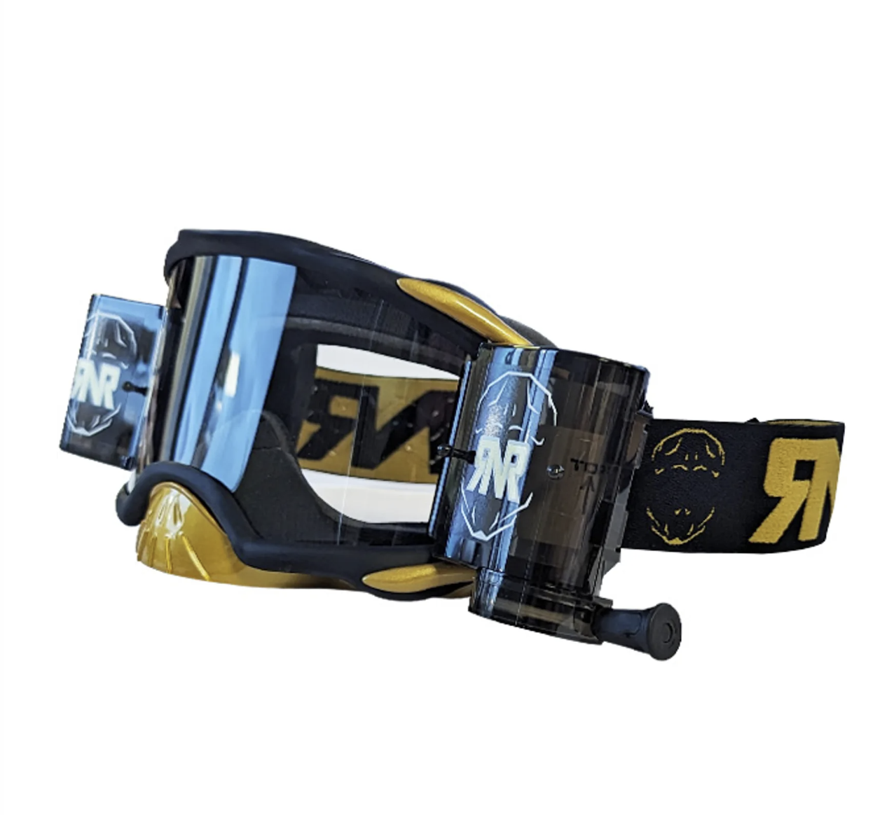 Rip n Roll Platinum WVS Roll Off Goggles - Black Gold