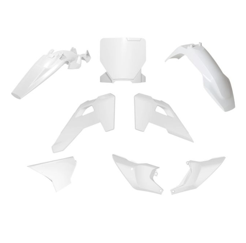 PLASTIC KIT 6PC HUSQVARNA TC 85 2025 R-TECH WHITE