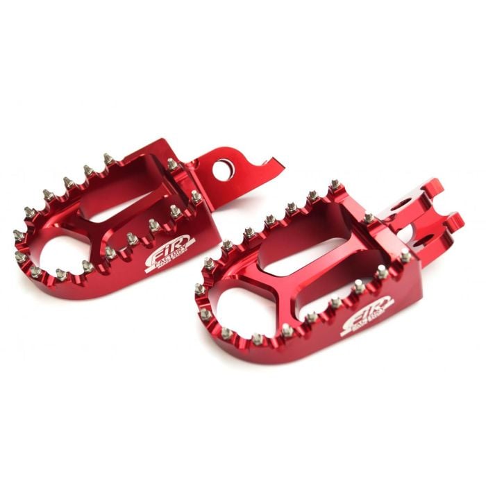 FOOT PEGS RED HONDA CR CRF, FIR ASF-01, CNC ALLOY