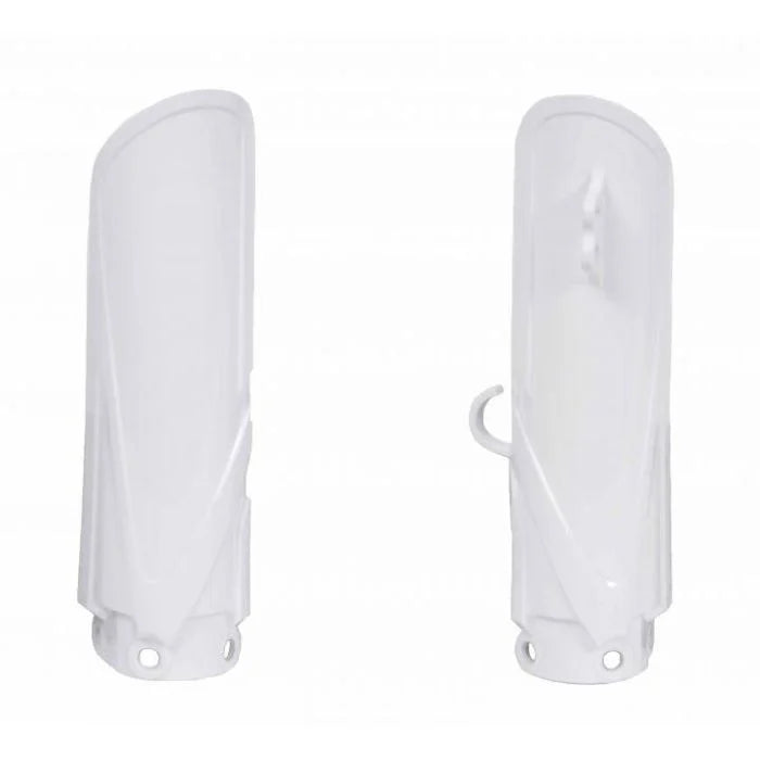 LOWER FORK GUARDS 18-25 YZ65, WHITE, RTECH