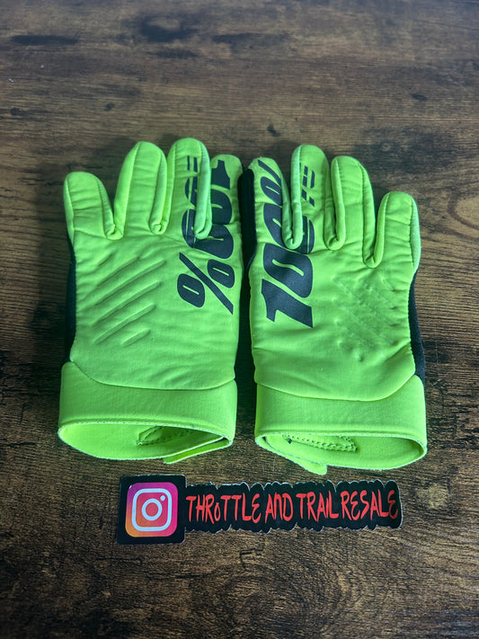 100% winter gloves youth large