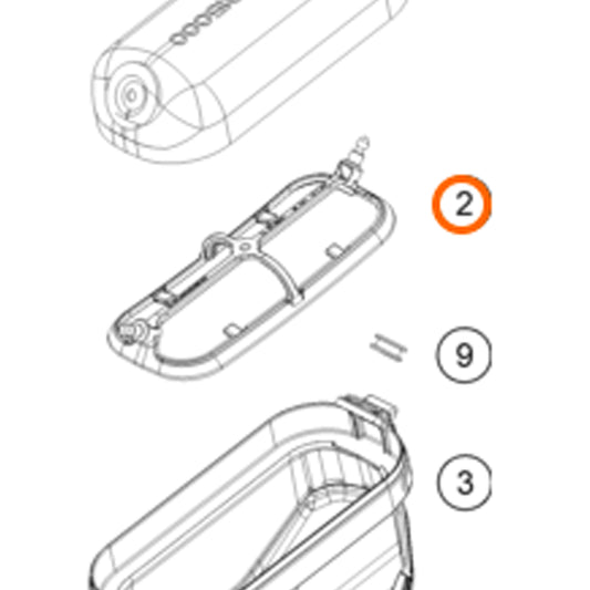 Air filter support - KTM 50 SX 2024> | Husqvarna TC 50 2024> | GasGas MC 50 2024>