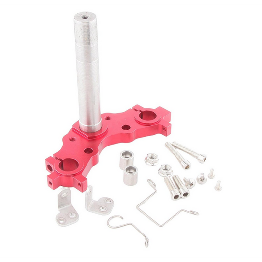 STEERING STEM TRIPLE TREE CLAMP SET RED YAMAHA PW 50 22mm