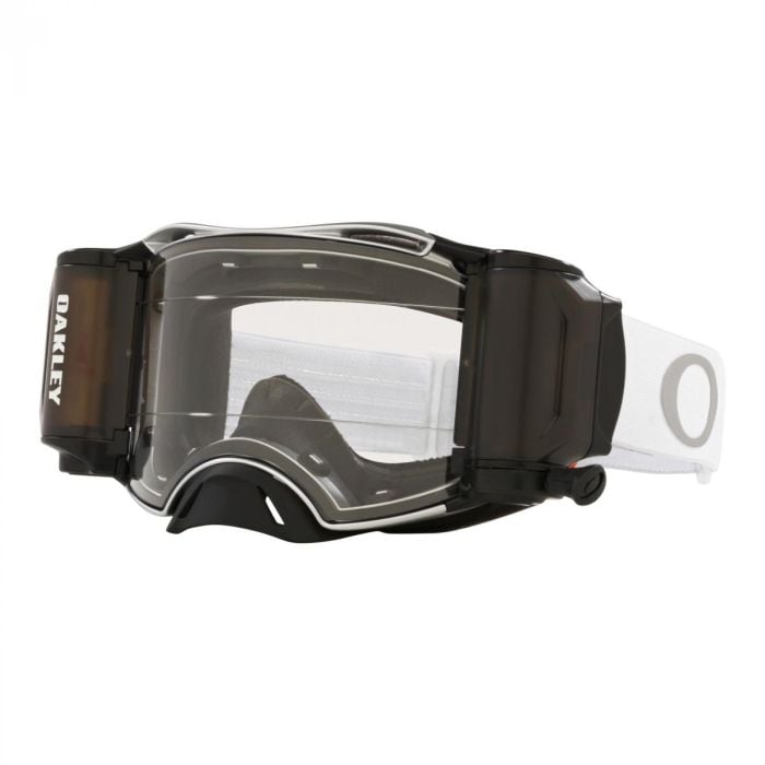 OAKLEY AIRBRAKE MX TUFF BLOCKS WHITE, CLEAR LENS INC ROLL OFFS OA OO7046-C5, OA OO7046-C5