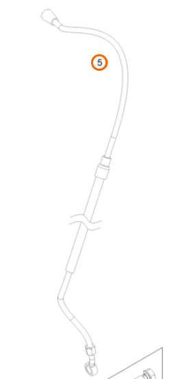 KTM OEM FRONT BRAKE PIPE SX-E 2 2024>