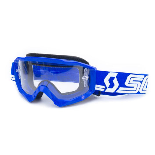 SCOTT HUSTLE GOGGLES CLEAR LENS, BLUE/WHITE, SC084103