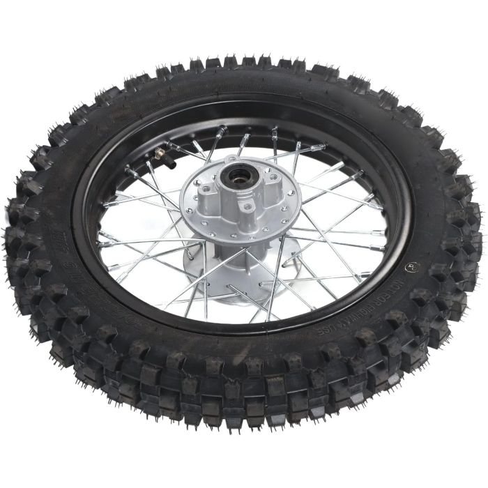 REAR WHEEL 10" PIT BIKE 12MM AXLE, 10-2.50, DISK BRAKE