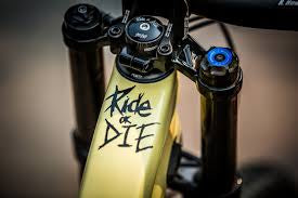 Ride or die mtb decal