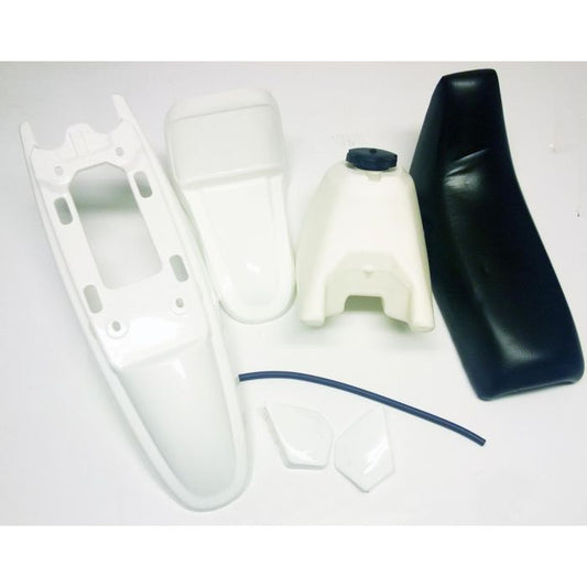 SEAT TANK FENDER KIT PW50 HX PW010 WHITE