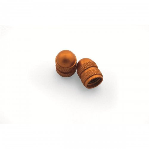 KTM OEM KTM Valve Cap Set in Orange, OEM Genuine Anodised Orange KTM Hub Caps