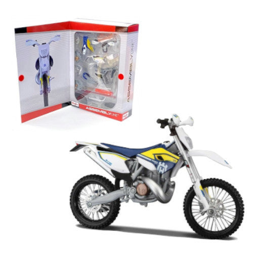 Build-a-Bike! Husqvarna FE 501 Model - Assembly Line Toy - 1:12 Scale | Great For Kids!