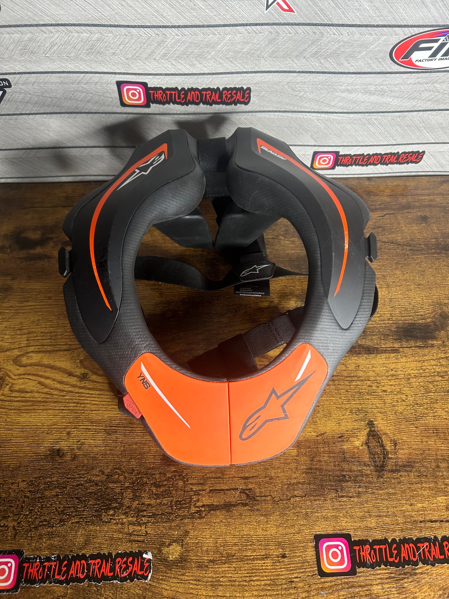 alpinestars neck brace youth