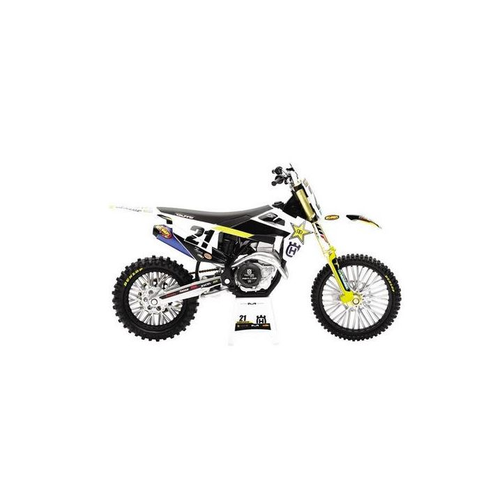 MODEL DIE CAST HUSQVARNA RACE TEAM, FC 450 JASON ANDERSON 2020 #21 SCALE 1:12, NEWRAY 58233