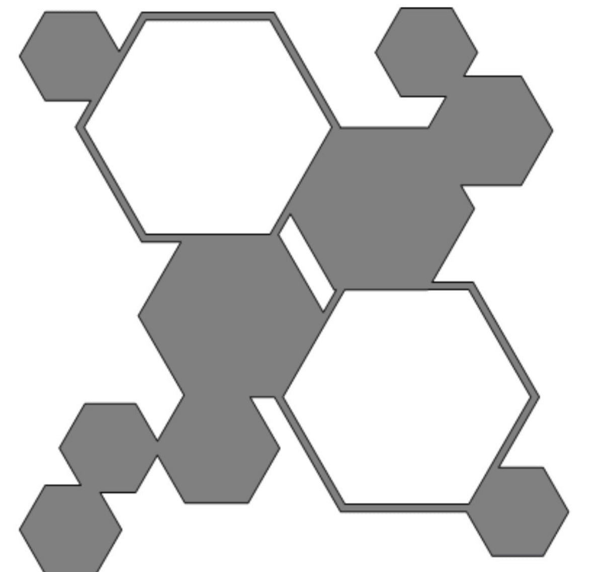 Geometric frame decal