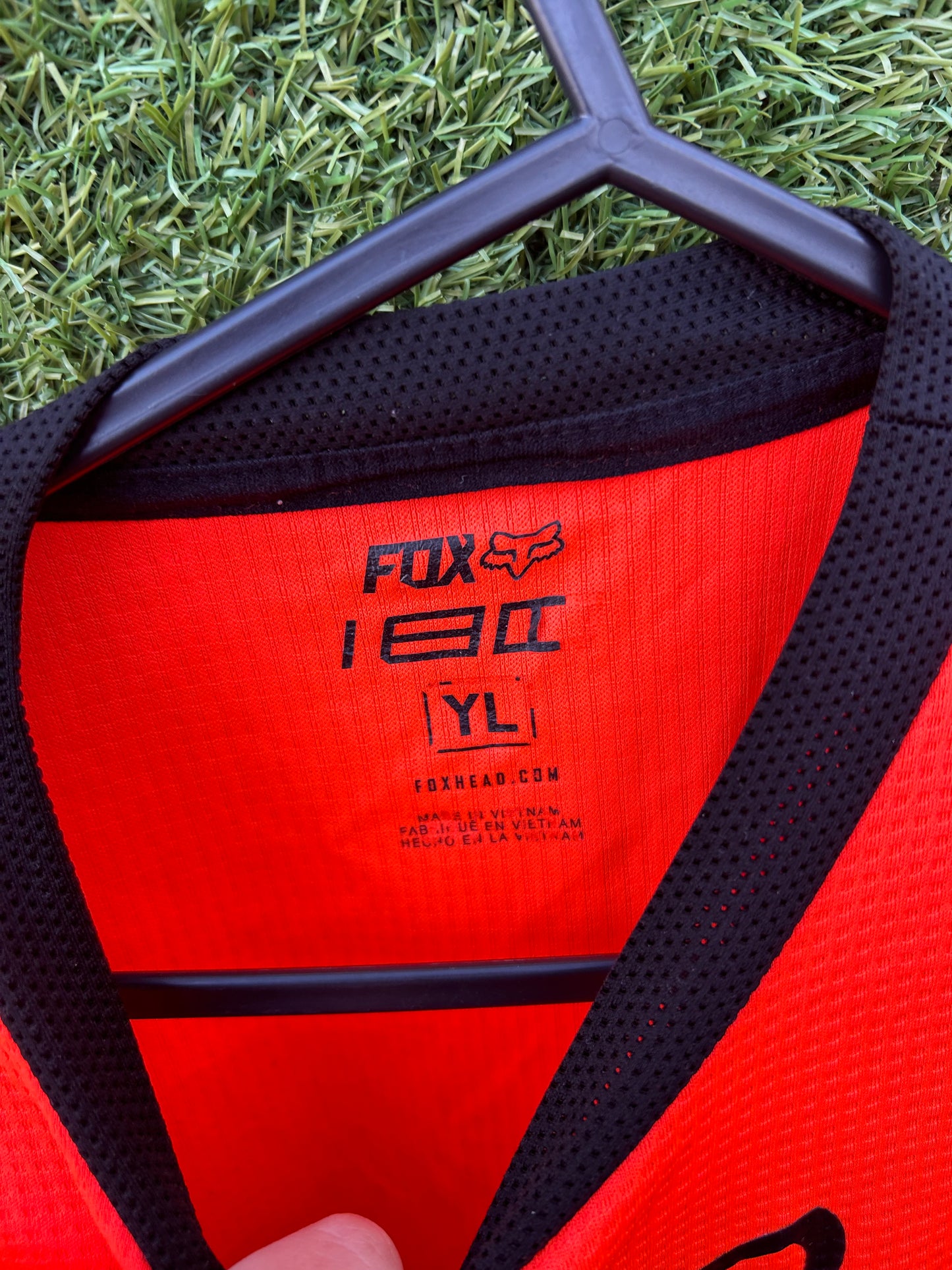 fox jersey youth large