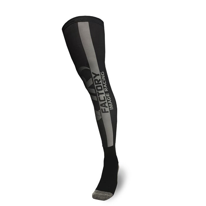 KNEE BRACE MX ENDURO SOCKS WITH FIR GREY BLACK DESIGN