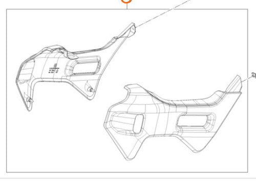 KTM OEM Spoiler set SX E 2 2024 with decal