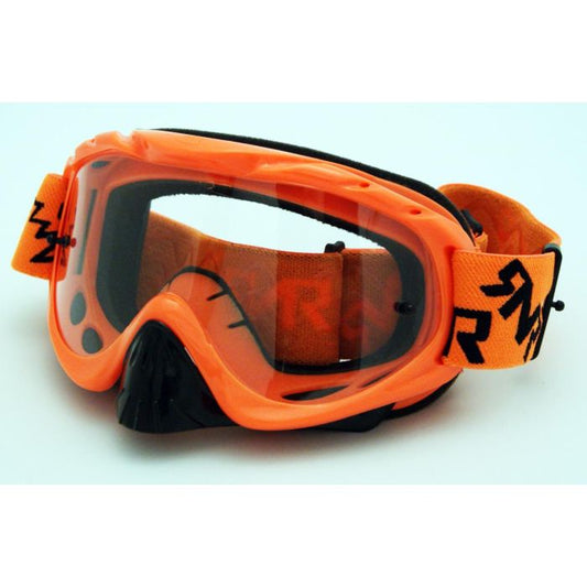 RNR HYBRID NEON ORANGE TEAR OFF, NEON ORANGE GOGGLE, TEAR OFF
