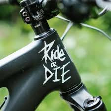 Ride or die mtb decal