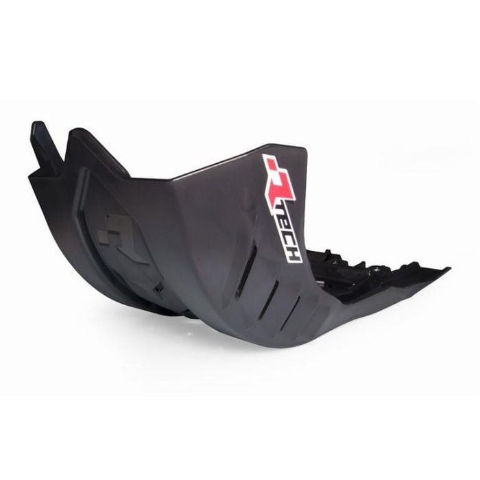 PLASTIC SKID PLATE KAWASAKI KX250/450, RTECH R-PMKX0NR0021, PLASTIC ENGINE COVER BLACK