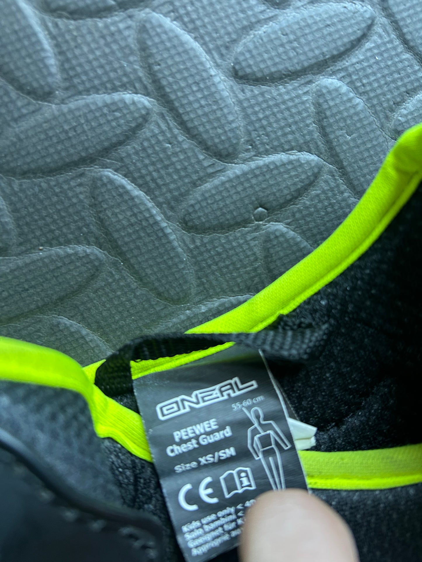 Oneal peewee chest guard xs/s