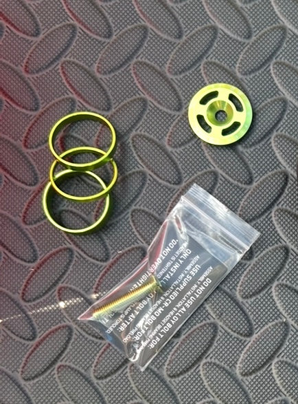 Deity stem cap, bolt and spacers