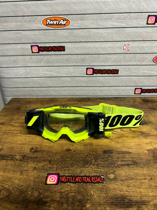 100% roll off goggles