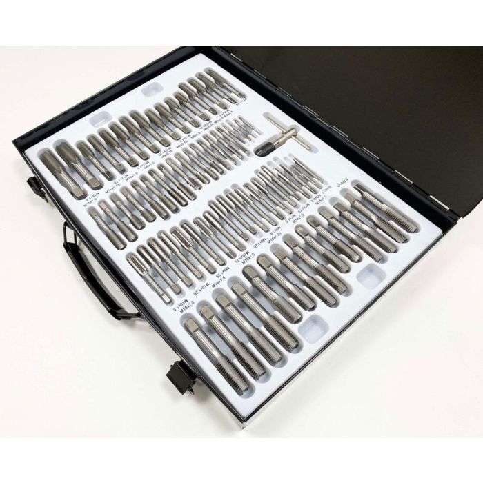 TAP AND DIE SET 110 PIECE ALLOY STEEL WITH WRENCHES - TOOLZONE