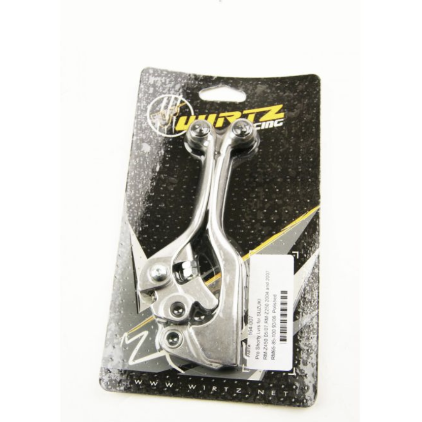 LEVER BLADE SET RMZ450 SHORTY, WIRTZ 164-007 SUZUKI