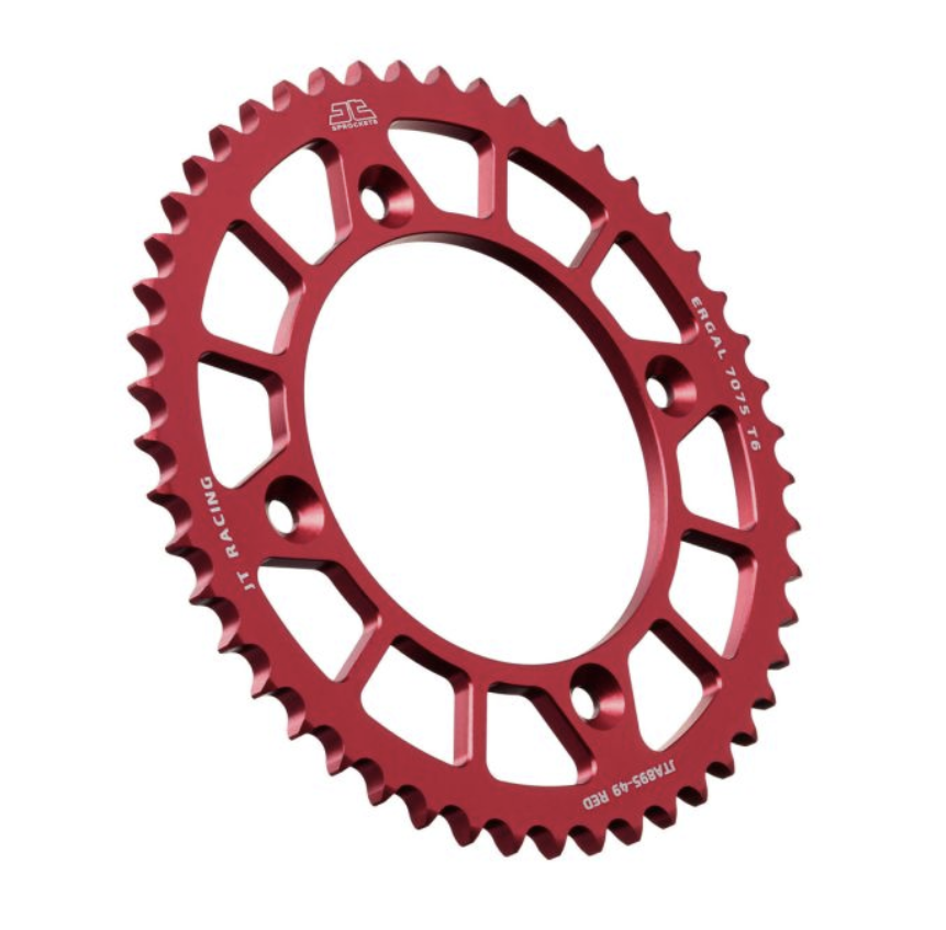 REAR SPROCKET ALLOY RED 441