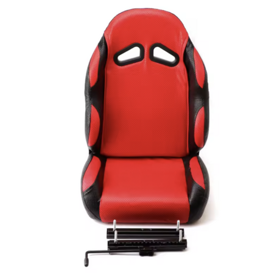 BUGGY GO KART RED BUCKET SEAT WITH ADJUSTABLE RAILS UNIVERSAL