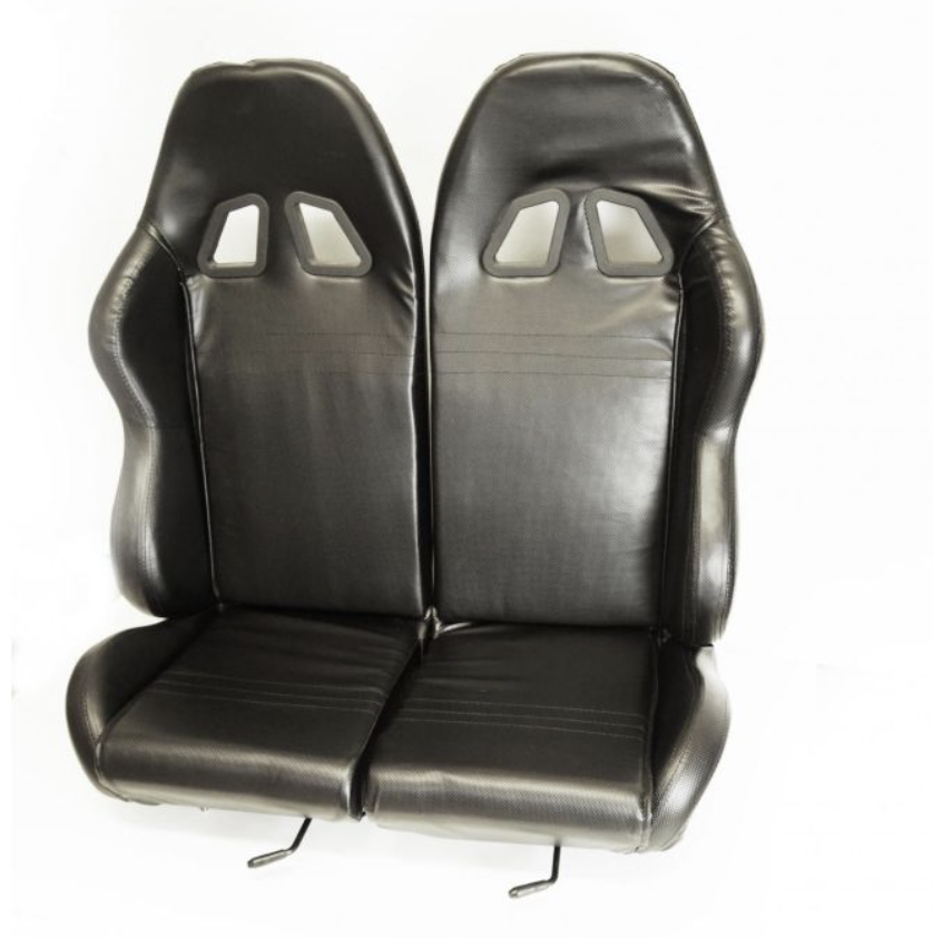BUGGY GO KART UNIVERSAL TWIN BUCKET SEAT WITH MOUNTING RAILS