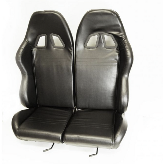 BUGGY GO KART UNIVERSAL TWIN BUCKET SEAT WITH MOUNTING RAILS