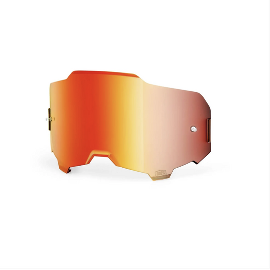 Goggle Shop 100% ARMEGA Mirror Tear off Lens, Inferno