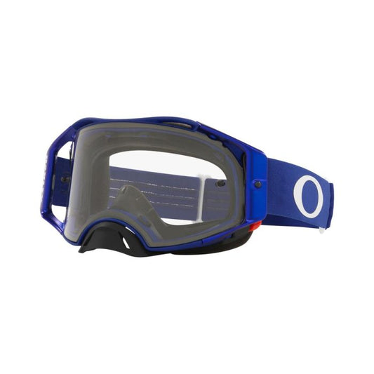 OAKLEY AIRBRAKE MX MOTO BLUE, CLEAR LENS
