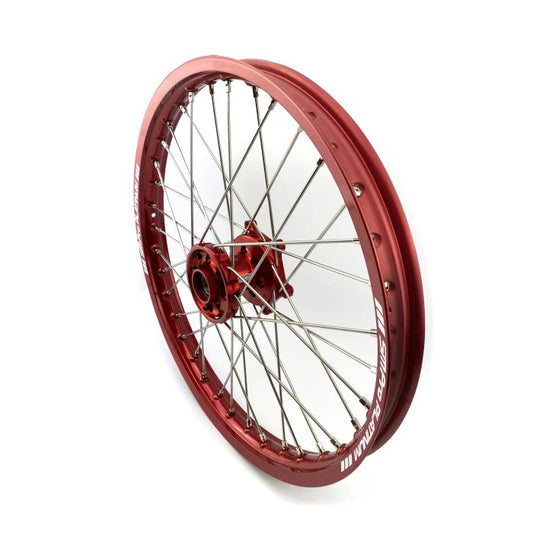 SM Pro 21x1.60 WHEEL FANTIC RED HUB, GLOSS RED RIM, NICKLE NIPPLES